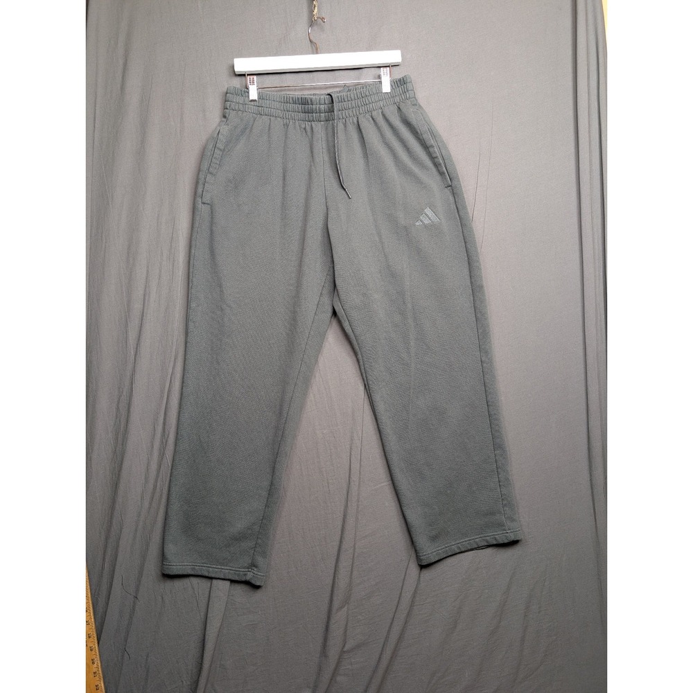 Adidas Men's Stripes Pants - Medium Grey Size Large